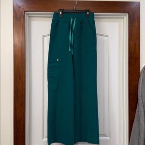 Figs Hunter Green Isabel Wide Leg